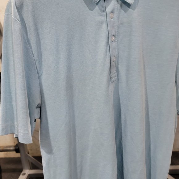 TravisMathews light blue polo short sleeve - Picture 2 of 2